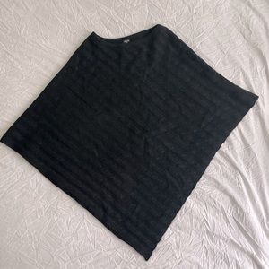 Cashmere sweater poncho